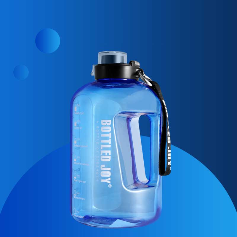 Leak proof 2.5L sports water bottle with motivational time marker gym fitness water jug with rope - Image 2