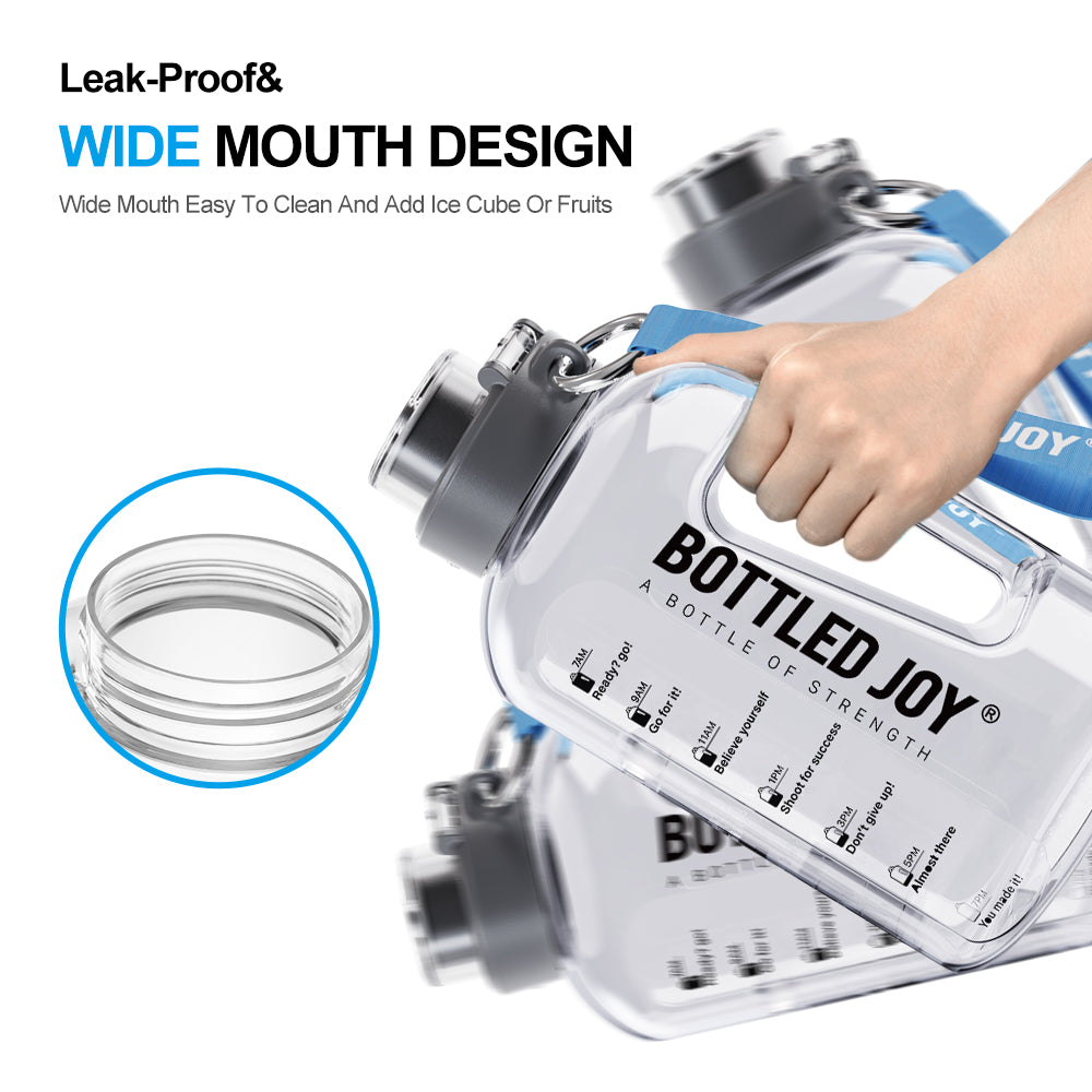 Bottle Joy Classic I Glug jug Large Capacity Water Bottle, 2.5L/84OZ BPA Free PETG material - Image 12